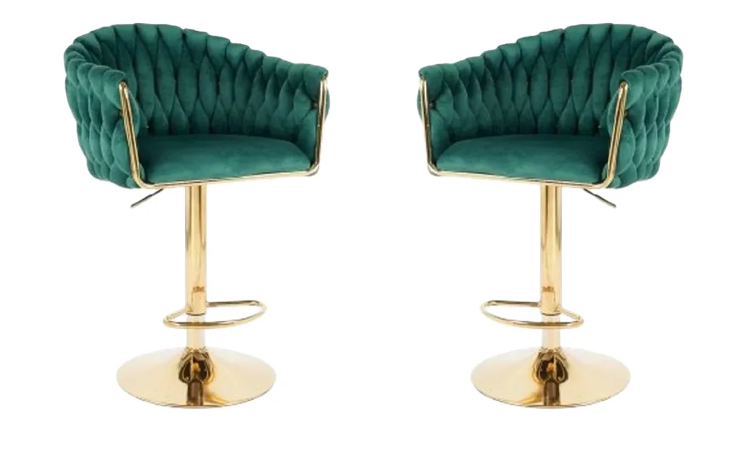 Set 2 Scaune de Bar KJC362 Verzi