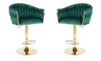 Set 2 Scaune de Bar KJC362 Verzi