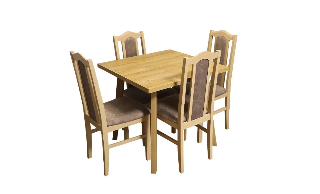 Set Masă Living Oslo 1 cu 4 Scaune Boss II