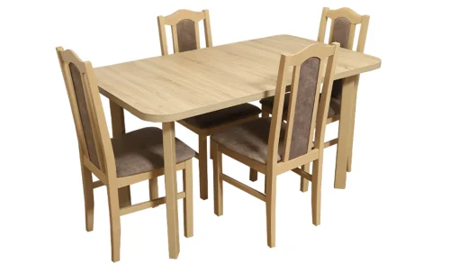 Set Masă Living Wenus 2P cu 4 Scaune Boss II