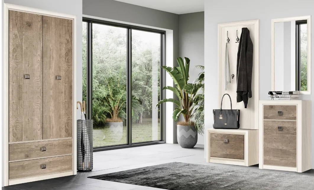 Cuier Modular Hol Koen Alb/Sonoma