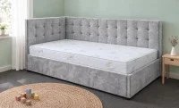 Pat Tapițat de Colț Claudia 90x200, Mexico 690, Gri Deschis