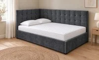 Pat Tapițat de Colț Claudia 140x200, Mexico 610, Gri Închis