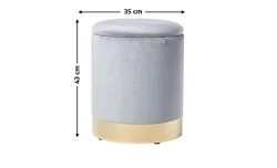 Taburet KJP265, Gri