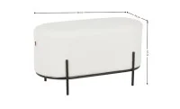 Taburet KJP246, Alb 2
