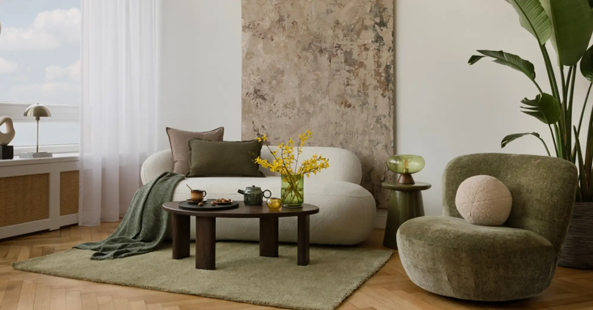 Canapea si fotolii elegante de sufragerie